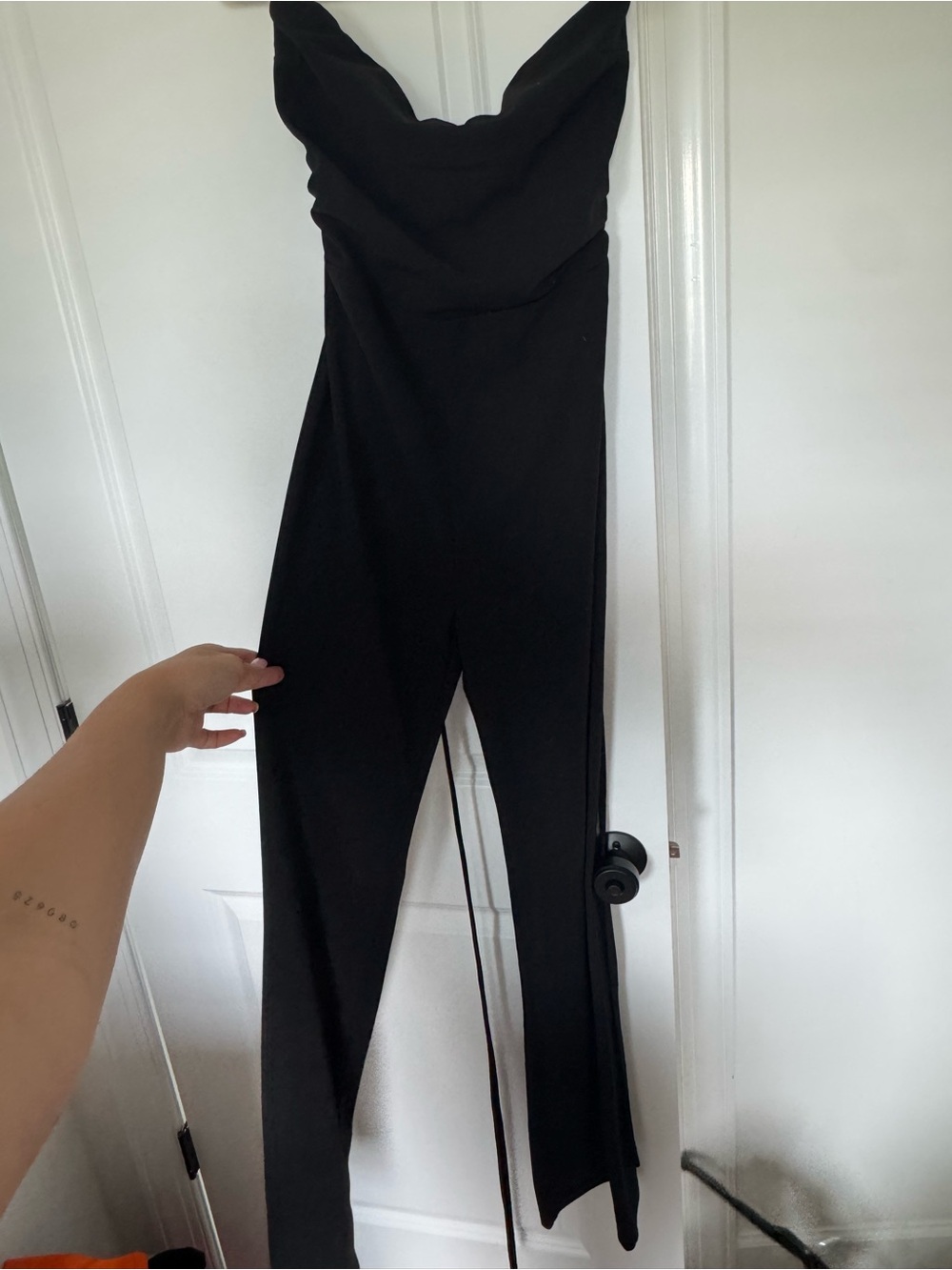 Fashion Nova Black Strapless Jumpsuit
